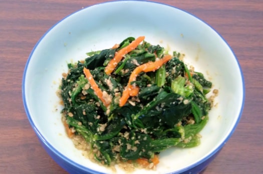 ほうれん草胡麻和え