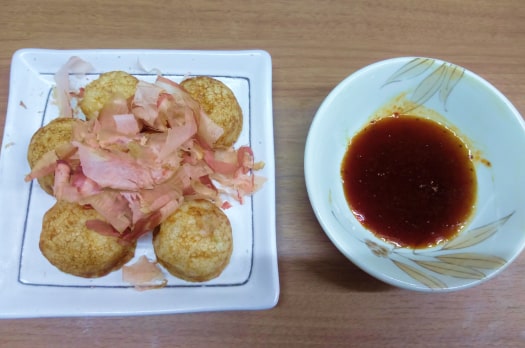 おろしポン酢で食べるたこ焼き